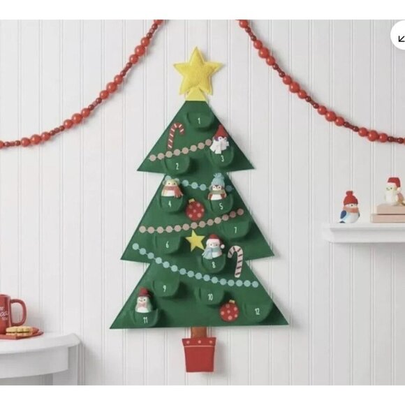 Target 31" Featherly Friends™ Christmas Tree Hanging Fabric Countdown Calendar - Picture 2 of 11